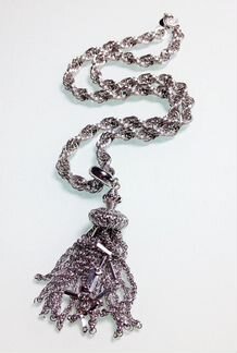 Винтажное колье Monet с подвеской-кисточкой 1970-е