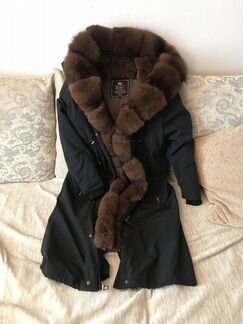 Парка с натуральным мехом