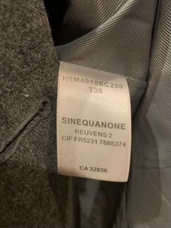 Пальто женское Sinequanone