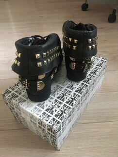 Ботинки кожаные