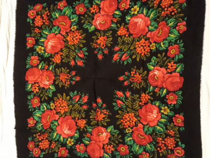 Павловопосадский платок шерстяной