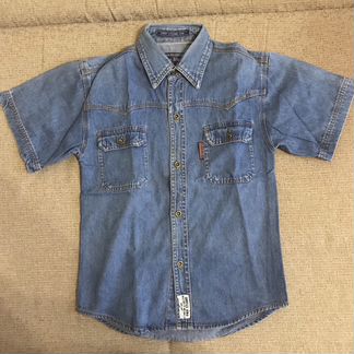 Джинсовая рубашка детская