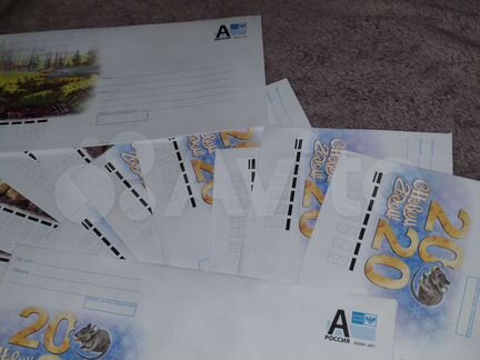 Новые почтовые конверты с марками