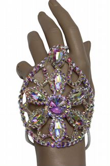 Браслет со стразами на руку (ручная работа)