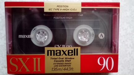 Аудиокассета редкая Maxell SX II-90