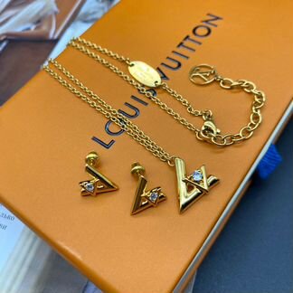 Серьги и кулон Louis Vuitton LV Луи Виттон