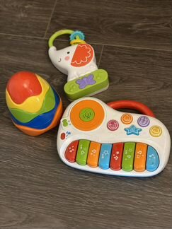 Набор детских игрушек Пирамидка Oball, пианино Bab