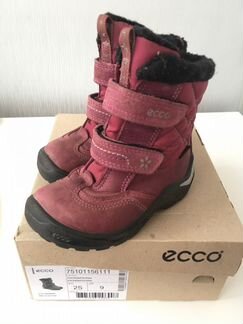 Сапоги зимние Ecco с мембраной, размер 25