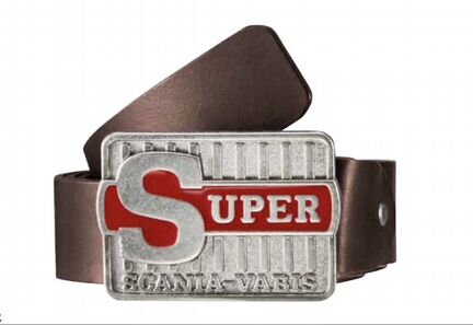 Ремень кожаный с пряжкой Scania Super