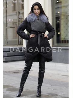 Пуховик новый двусторонний женский с поясом