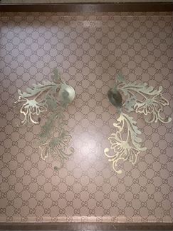 Серьги кожаные