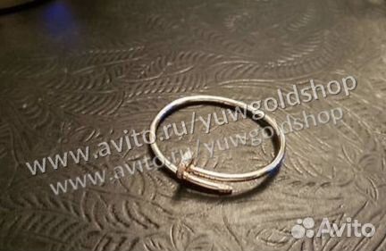 Золотой браслет гвоздь 750 пробы 29 гр. с брил