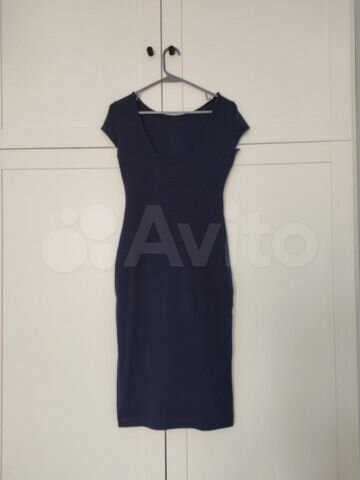 Синее Платье С Открытой Спиной