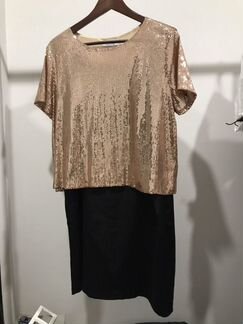 Платье oversize с пайетками