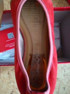 Балетки замшевые, р-р 36