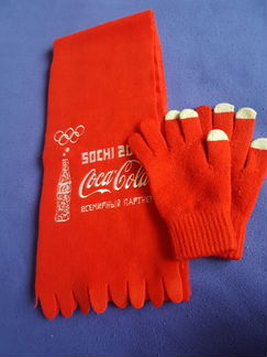 Шарф и перчатки для девочек