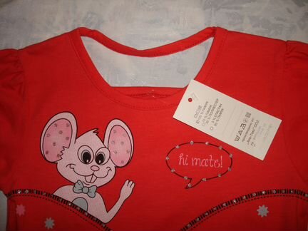 Футболки для девочки, 4-5 лет