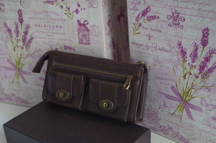 Женский клатч / кошелек, кожаный