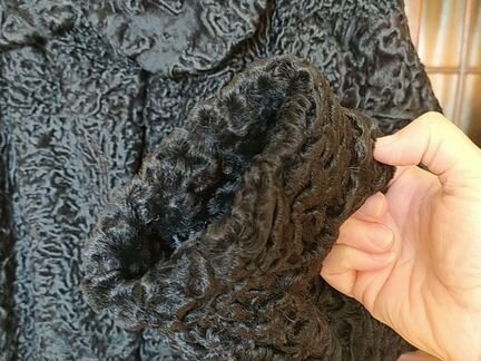 Шуба каракуль новая, единичный экземпляр р. 56