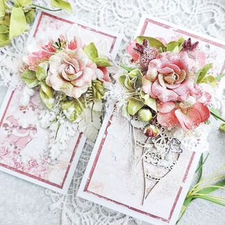 Новогодняя открытка ручной работы