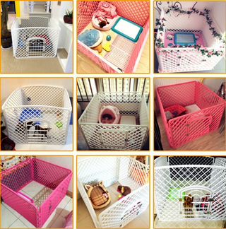 Вольер для собак пластиковый (белый)