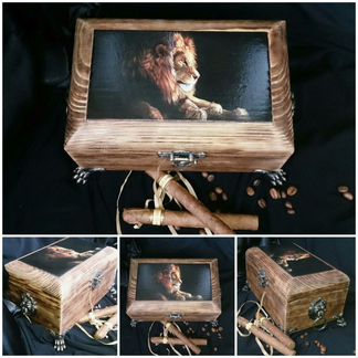 Шкатулка большая ручной работы 