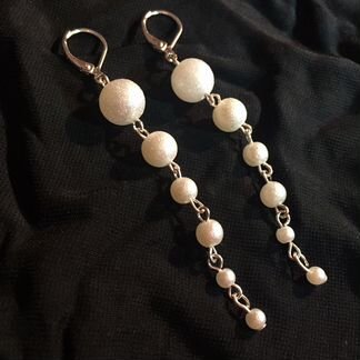 Длинные серьги дорожки