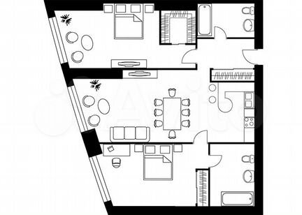2-к квартира, 108.4 м², 46/56 эт.