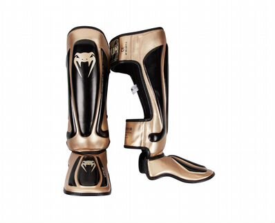 Шингарды venum predator standup - черный/золотой