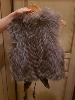 Жилет из чернобурки