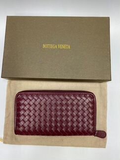 Кошелек Bottega Veneta Zip Around кожаный
