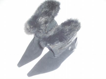 Сапоги женские с опушкой