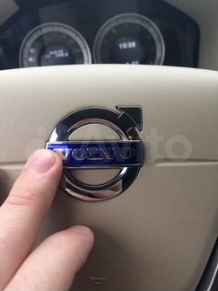 Наклейка эмблемы Volvo на руль, 46*10 мм