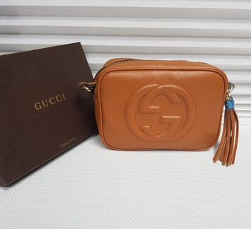 Сумка Gucci Soho Клатч на ремне Гуччи Сохо Гучи К