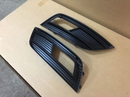 Оправа туманки Audi a4 B8 11-15 рестайлинг Black
