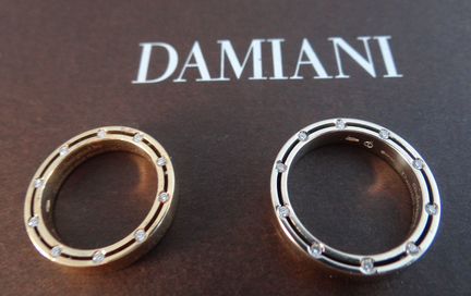 Свадебные кольца золото 750 Damiani Brad Pitt