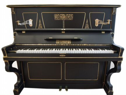 Винтажное пианино / Ручная роспись художником