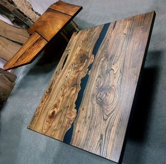 Стол из слэба спила Карагач Вяз Мебель Лофт