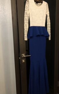 Платье в пол (золотой песок) новое