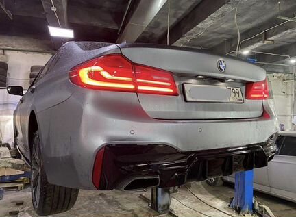 Диффузор BMW G30 m5 f90 чёрный