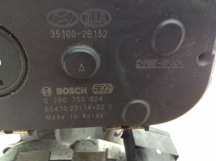 Дроссельная заслонка Hyundai solaris, KIA RIO 3