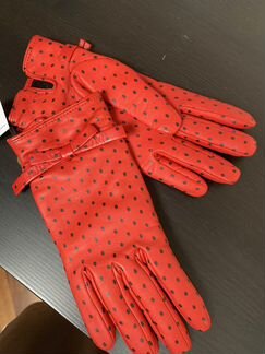 Кожаные перчатки boutique moschino