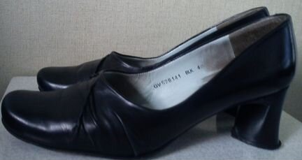 Туфли чёрные кожаные классика р.40