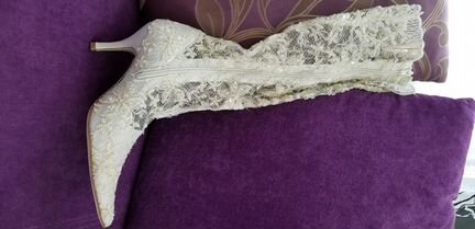 Сапоги свадебные женские