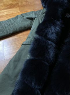 Парка с натуральным мехом