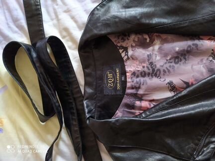 Куртка осеняя, экокожа, новая, р50