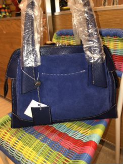 Новая женская сумка Arcadia Италия кожа замша