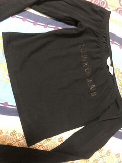 Calvin Klein лонгслив с длинным рукавом открытые п