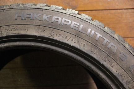 Шина бу 245-45-18 Nokian Hakkapeliitta 8 RunFlat