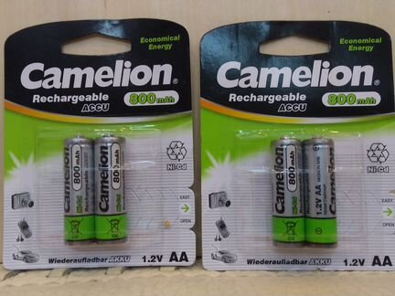 NiCd аккумуляторы AA Camelion 800mAh 1.2V
